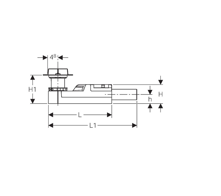 GEBERIT INSTALACIJSKI SET CLEANLINE ZA KANALICE   h 90 mm