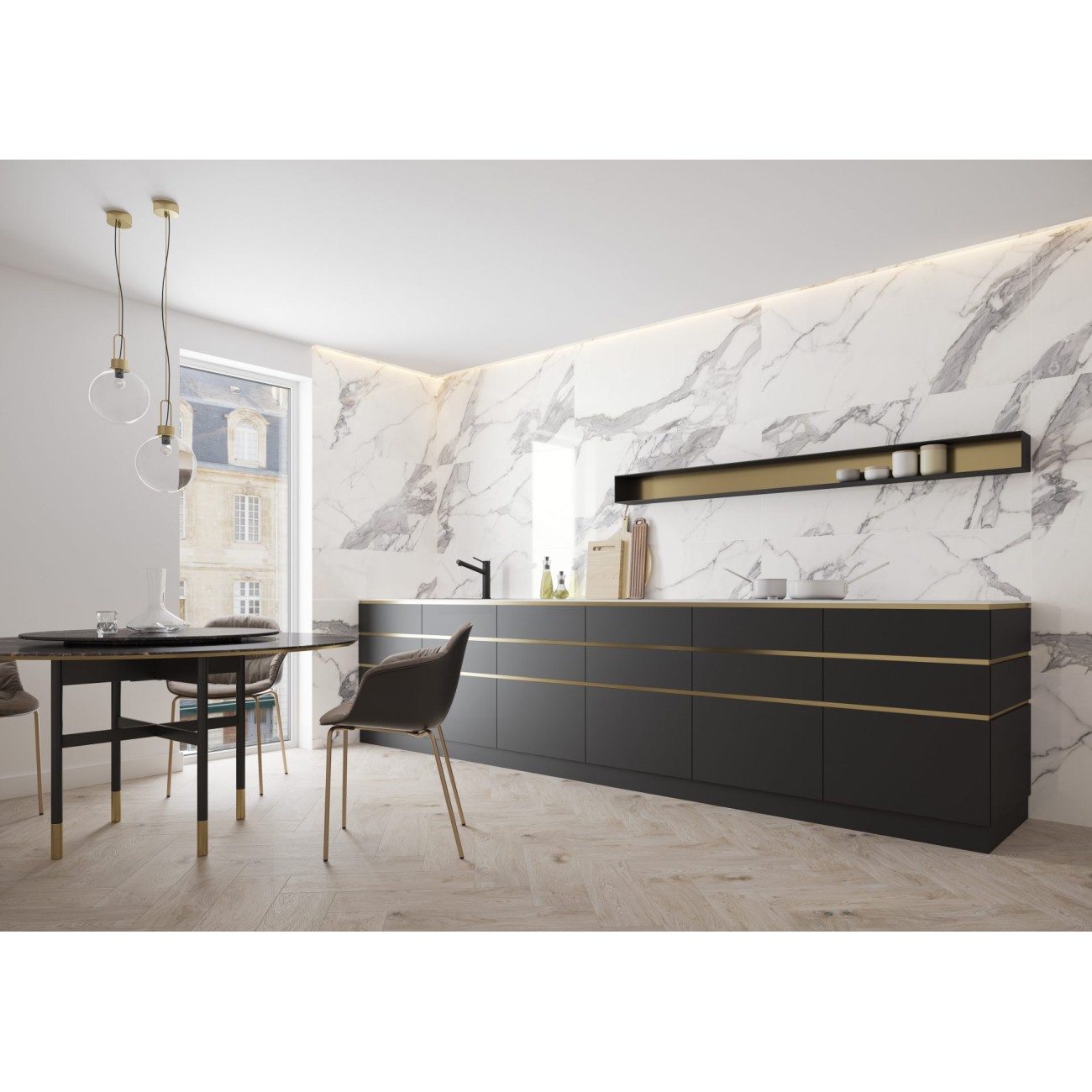 CALACATTA GOLD WHITE 60X120, RETIFICIRANA, SJAJ