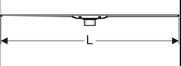 GEBERIT CL 20 TUŠ  KANALICA   30-90 CM  INOX ČETKANI