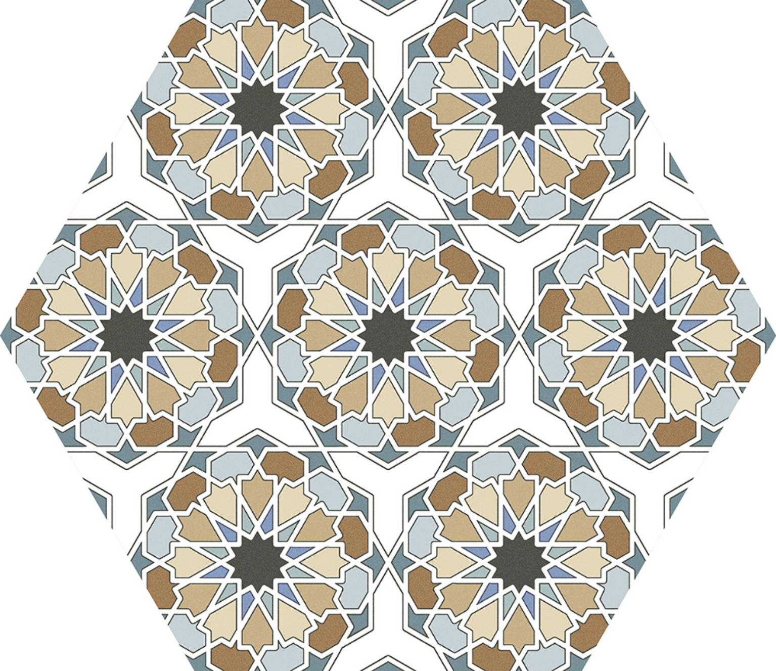 HEXA AL-ANDALUS MIX 23X27, MAT, 24 MOTIVA