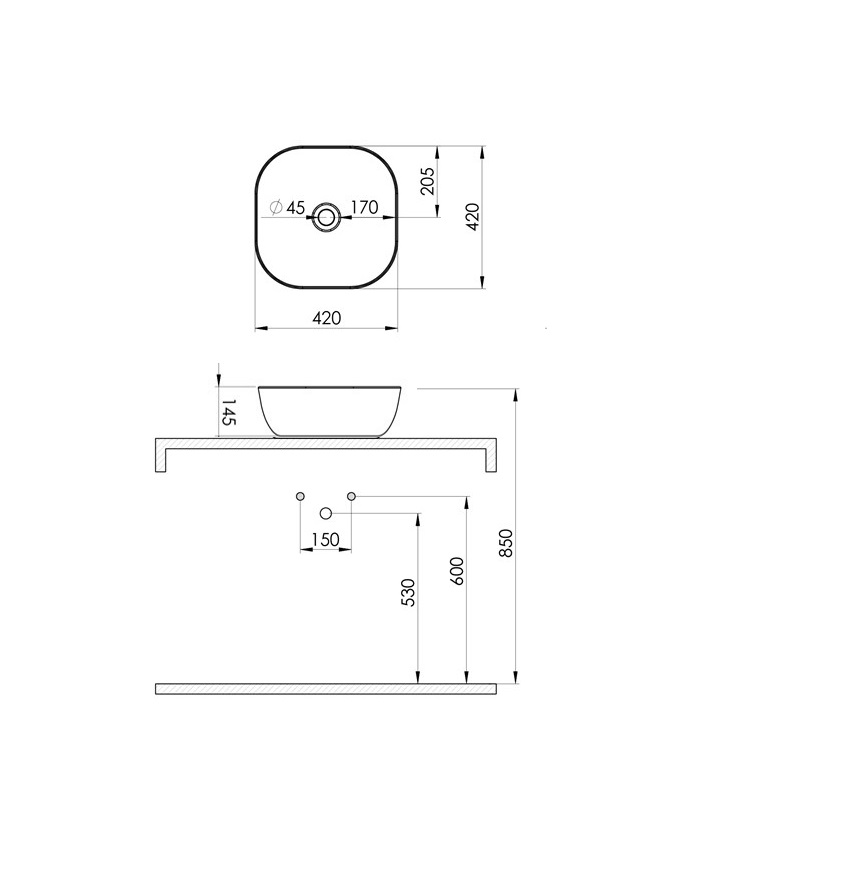 CONCEPTO UMIVAONIK TOUCH-C  NA PLOČU