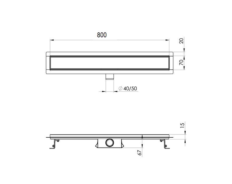 ARMAL TUŠ KANALICA INOX 80 PUNA