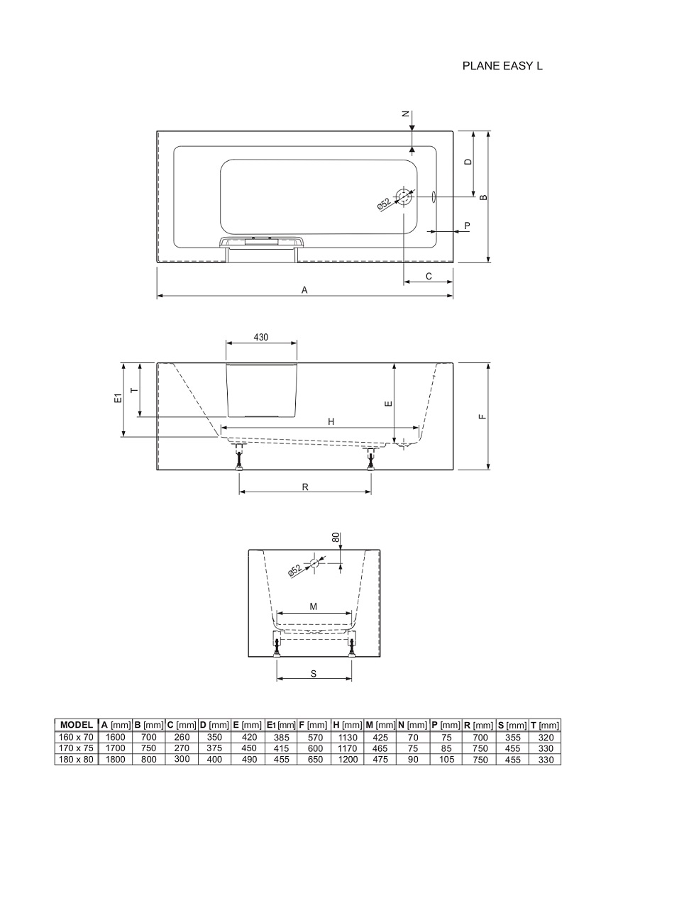 KADA PLANE EASY CORNER  D 160x70