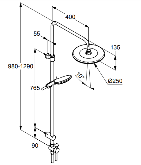 KLUDI FRESHLINE DUAL TUŠ SET