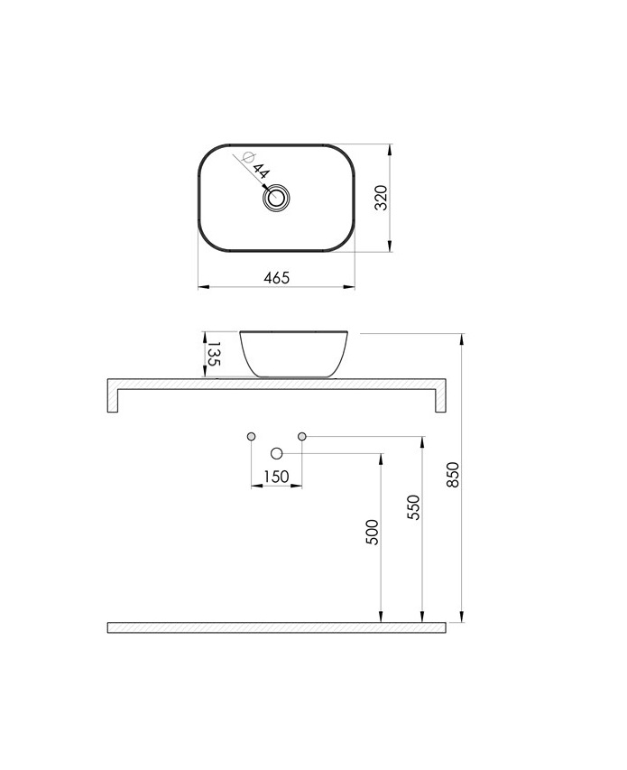 CONCEPTO UMIVAONIK BELL CRNI MAT V97818